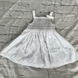 Calvin klein baby white dress 1